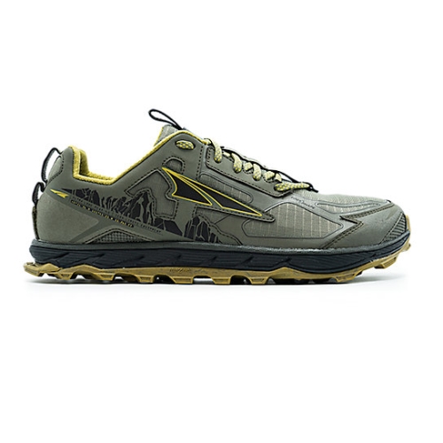 Tenis Senderismo Altra LONE PEAK 4.5 Hombre Verde Oliva | 20475SBJF