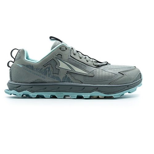 Tenis Trail Altra LONE PEAK 4.5 Mujer Grises Turquesa Claro | 59078FHPG