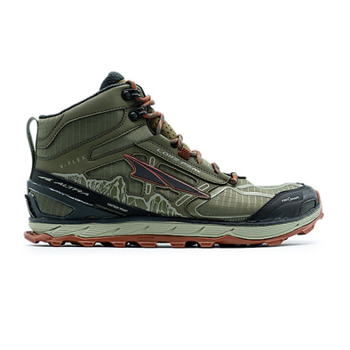 Tenis Trail Altra LONE PEAK 4 Hombre Verdes Rojos | 13567VSGP